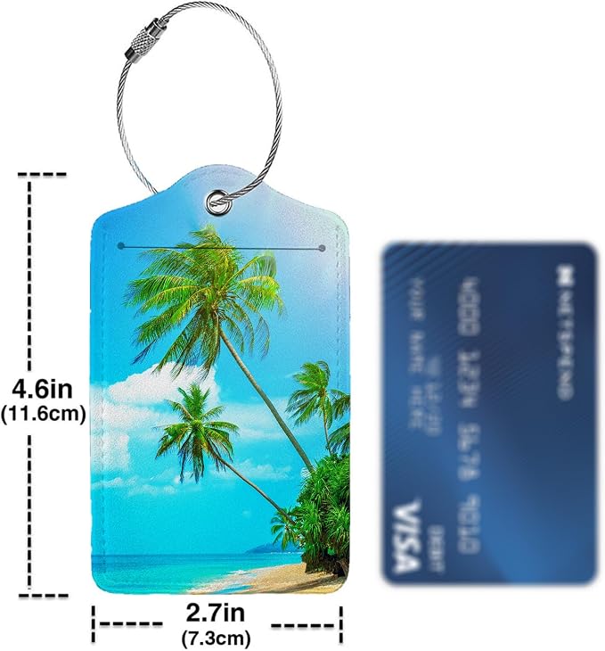 Swaying Palm Trees 2-Pack Luggage Tags - Image 4