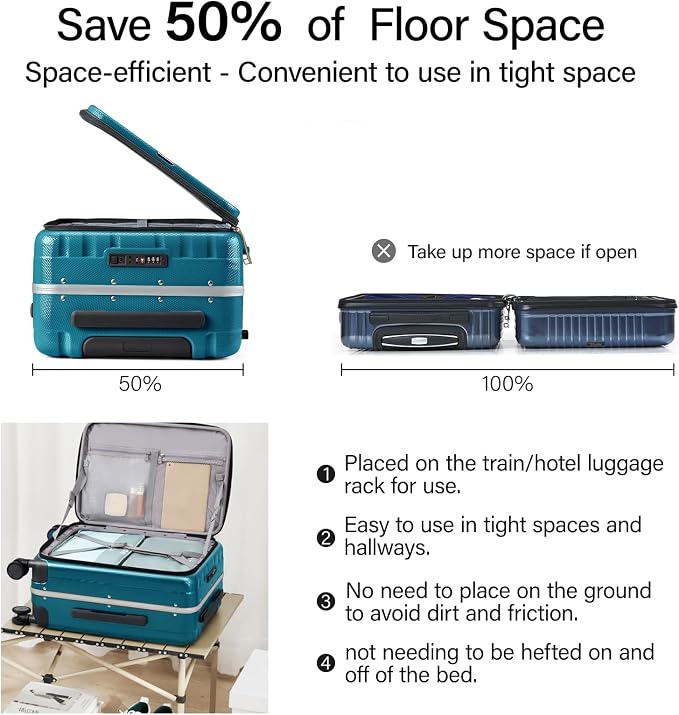Hanke 26 Inch Large Luggage Suitcase Top Opening Aluminum Frame Tsa Luggage - Image 5
