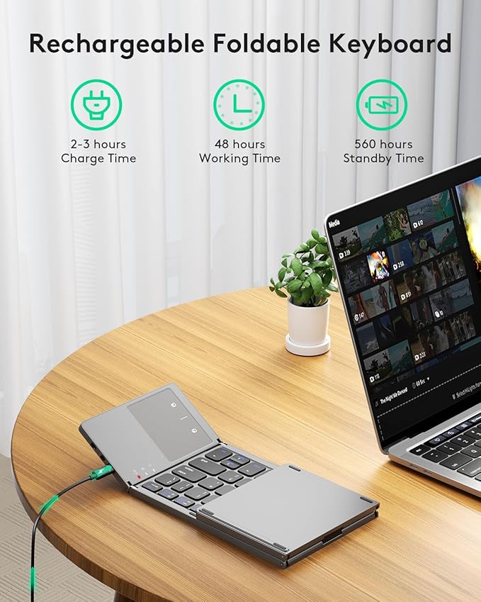 Samsers Foldable Bluetooth Keyboard - Image 4