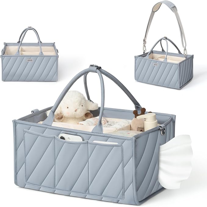 Baby Diaper Caddy with Tissue Pocket, Travel & Car, Baby Essentials Changing by Unknown