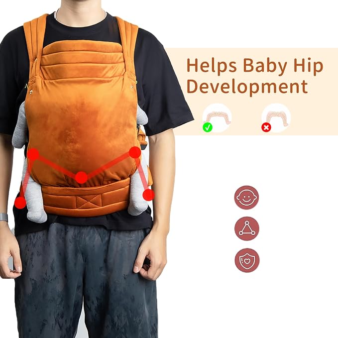 Baby Carrier for Newborn to Toddler, Cozy Baby Wrap Carrier 7-35 lbs, Ergonomic - Image 4