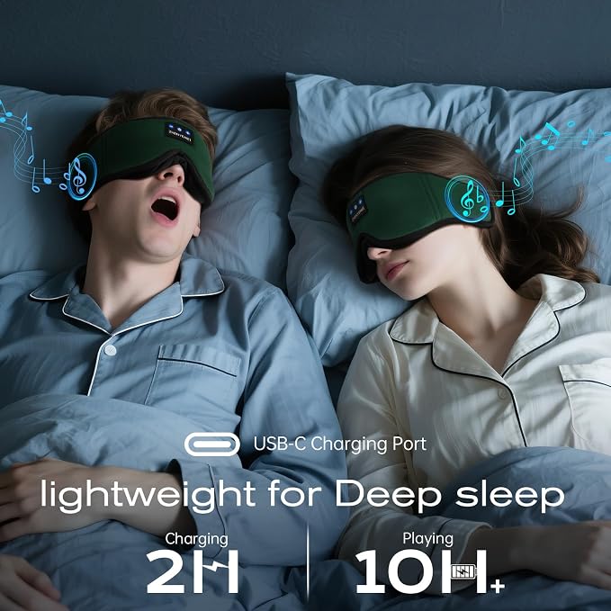 3D Sleep Mask with Bluetooth Headphones, Sleeping Headphones - Image 8