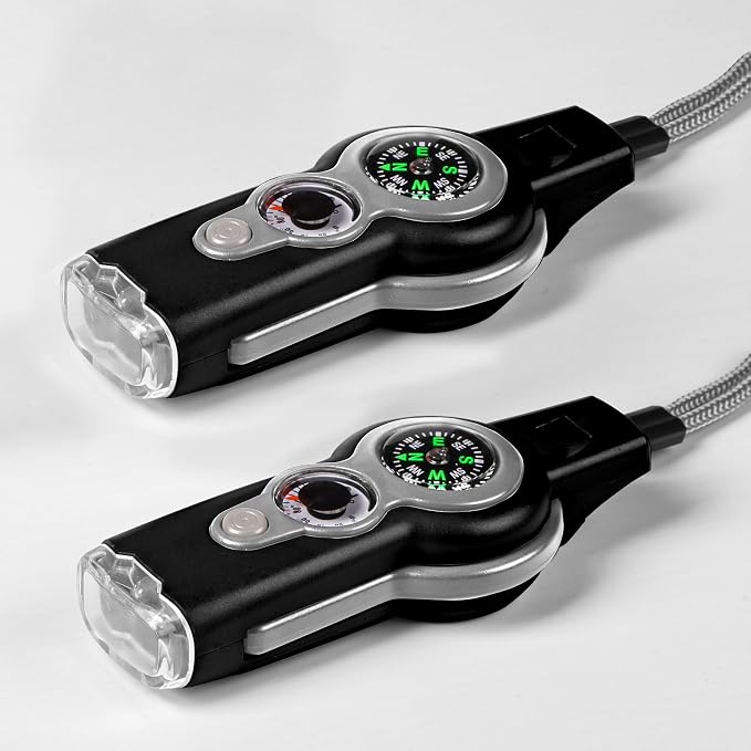 Emergency Survival Function Whistle, Outdoor Multifunctional Tool Safety Whistle - Image 3