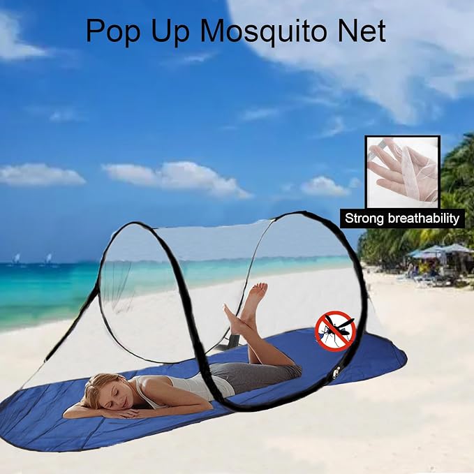 CMINGJ Large Pop Up Mosquito Tent, Portable Foldable Mosquito Net - Image 2