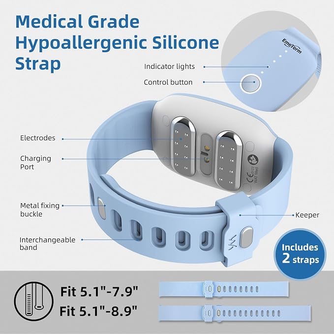 EmeTerm Fashion FDA-Cleared Relieve Nausea Electrode Stimulator Morning - Image 6