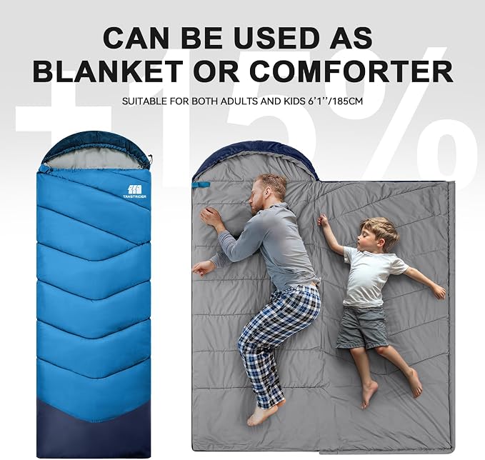 Sleeping Bags for Adults Cold Weather, Waterproof, Lightweight Sleeping Bag for - Image 3