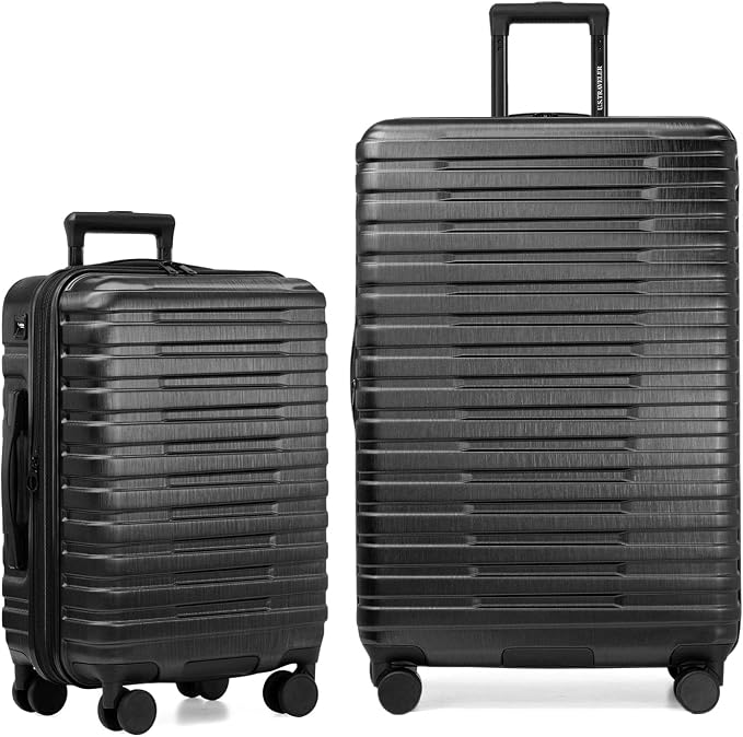 U.S. Traveler Boren Polycarbonate Hardside Rugged Travel Suitcase Luggage by USTraveler