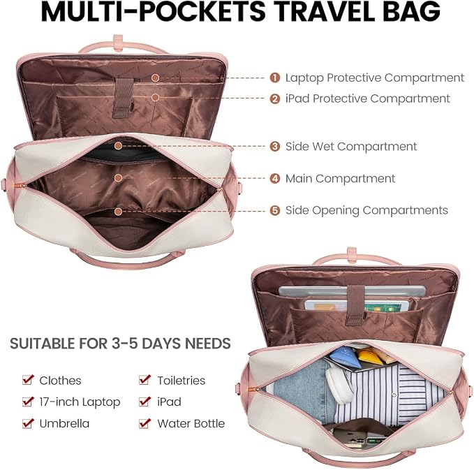 LOVEVOOK Weekender Travel Duffel Bag - Image 3