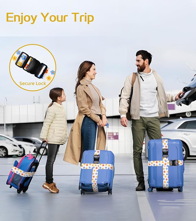 Luggage Straps for Suitcases Travel Belt Luggage Band Heavy Duty Traveling - Image 5