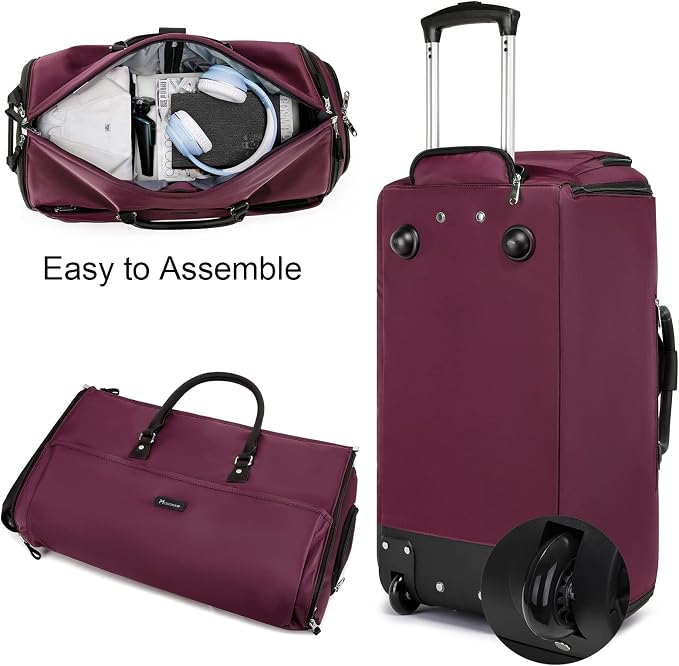 Modoker Rolling Garment Bags, Large Garment Duffle Bag - Image 6