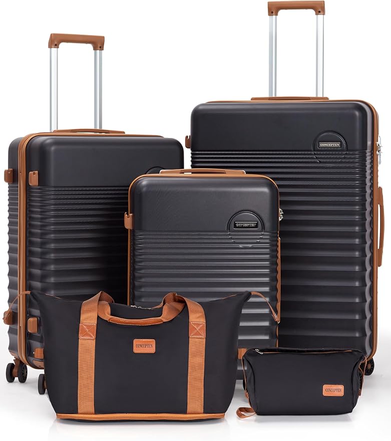 Luggage Sets 5 Piece, Suitcases by CONCEPTEN