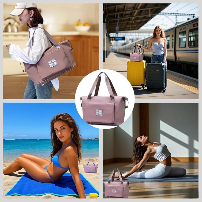 Large Capacity Foldable Travel Bag, Expandable lightweight Carry on Bag - Image 4