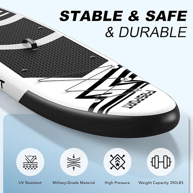 FBSPORT 11' Premium Stand Up Paddle Board, Yoga Board - Image 5