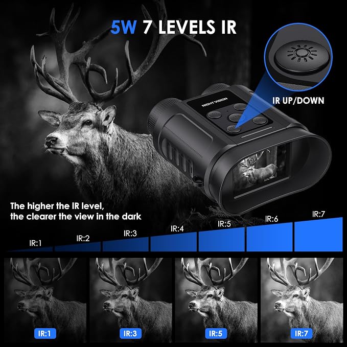 Night Vision Goggles, Compact Night Vision Binoculars, 32GB Card Included - Image 3