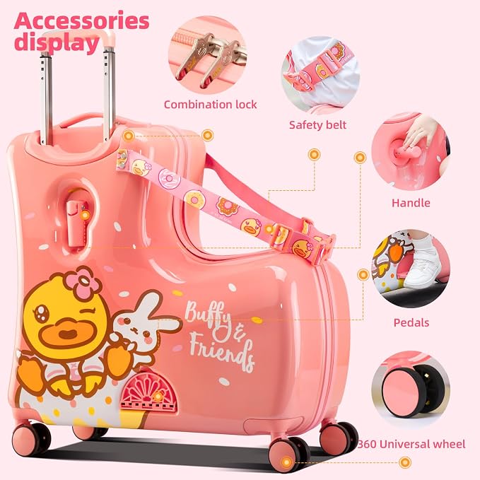Kids' Lightweight Ride on Luggage - Image 4