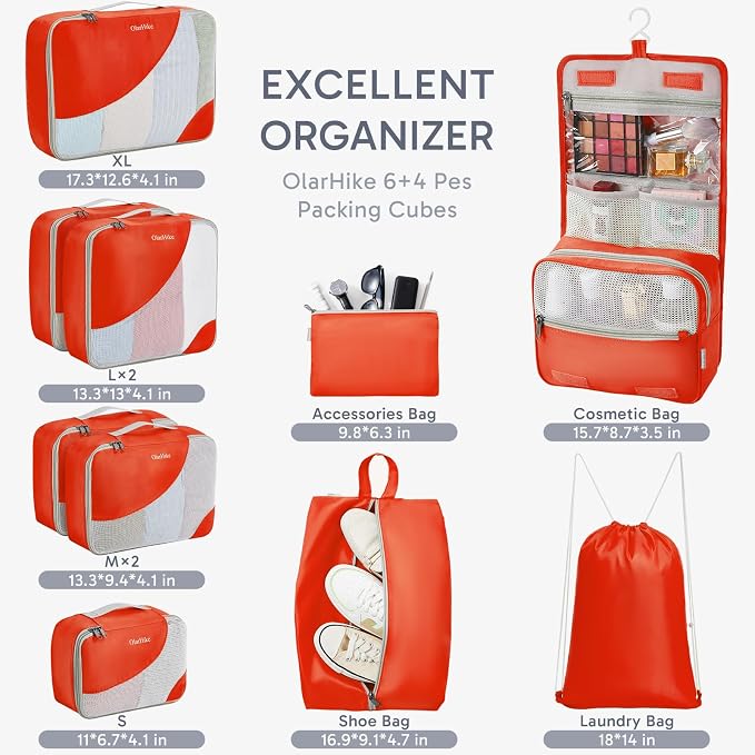 ALL INCLUDED 10 Set Sturdy Packing Cubes - Image 2