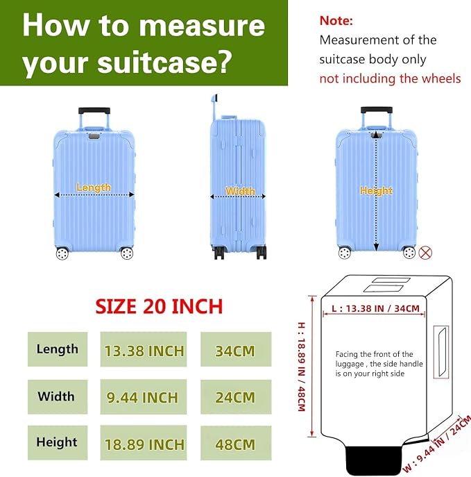 Luggage cCover Protector Clear PVC Suitcase Covers - Image 2