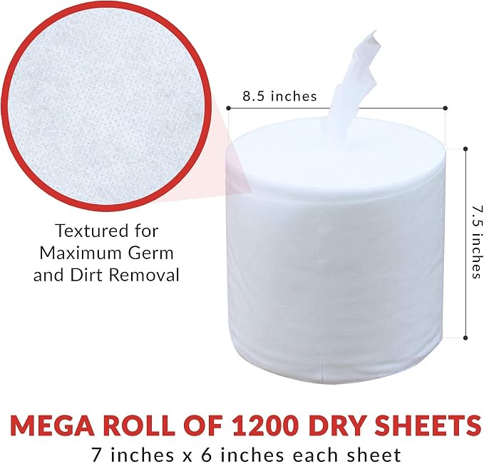 Dry Wipes Refill Set: 7200 Wipes: Make Your Own Wet Wipes Using Your Preferred - Image 3
