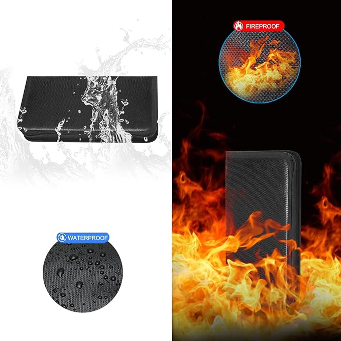 Portable Zippered Key Organizer, Waterproof Fireproof Key Case - Image 4