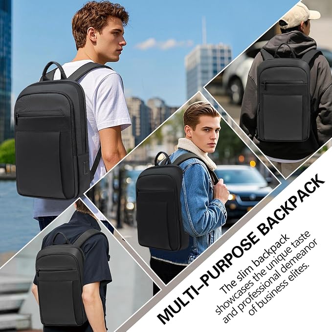 Backpack for Men Women Lightweight Business Laptop Backpack for 15.6 Inch - Image 7