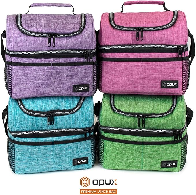 OPUX Lunch Box For Men Women, Insulated Large Lunch Bag Adult Work, Double - Image 9