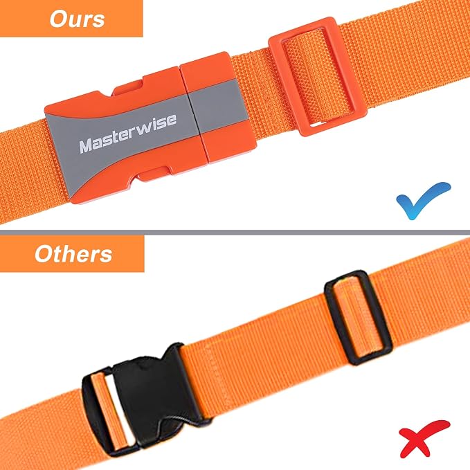 Buckle Straps with Clips, Adjustable Nylon Strap with Buckle, Packing Straps - Image 2