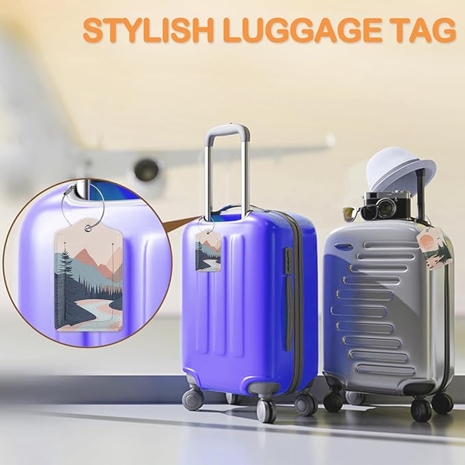 Mystic Wolf Sunset 3 Pack Luggage Tags - Image 5