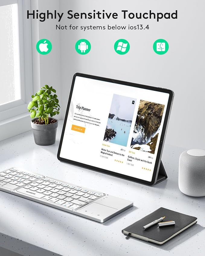 Samsers Multi-Device Foldable Bluetooth Keyboard - Image 3