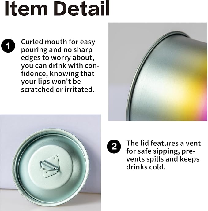 Titanium Camping Pot Mug 15oz - Image 3