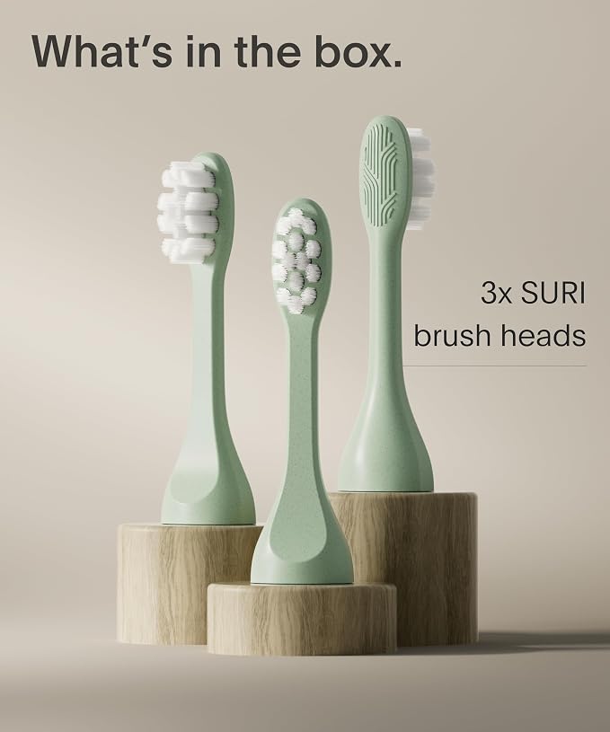 SURI Recyclable Plant-Based, Electric Toothbrush Heads - Image 8