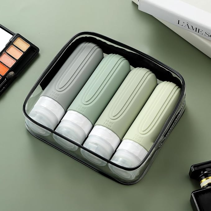 Travel Bottles for Toiletries, Tsa Approved 3oz Travel Size Containers BPA Free - Image 7