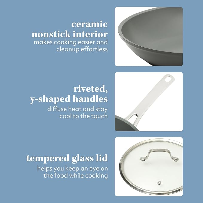 Sur La Table Kitchen Essentials Cool Commune Hard Anodized 10 Piece PFA Free - Image 5
