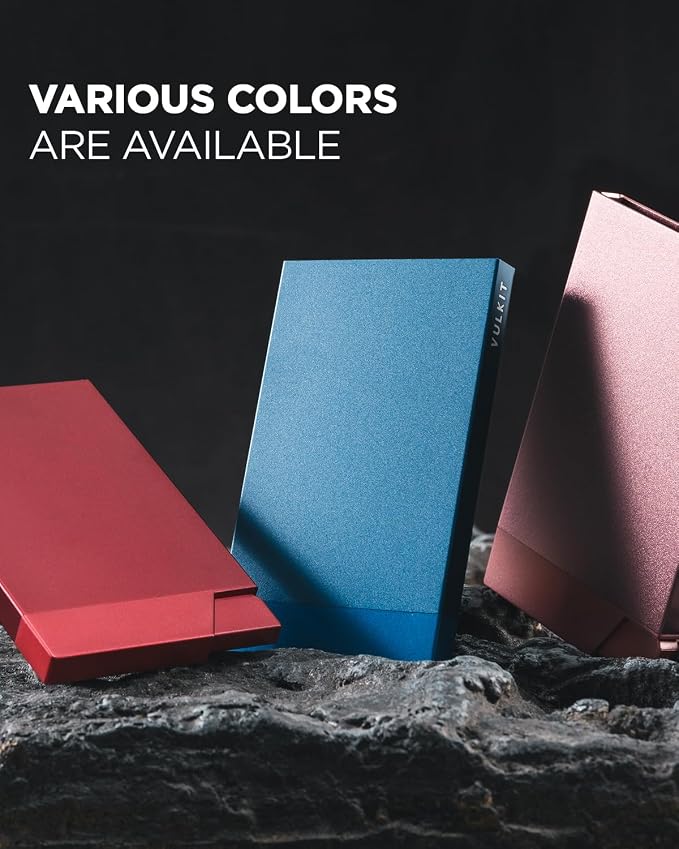 VULKIT Pop up Card Holder Minimalist Credit Card Holder RFID Blocking Slim - Image 6