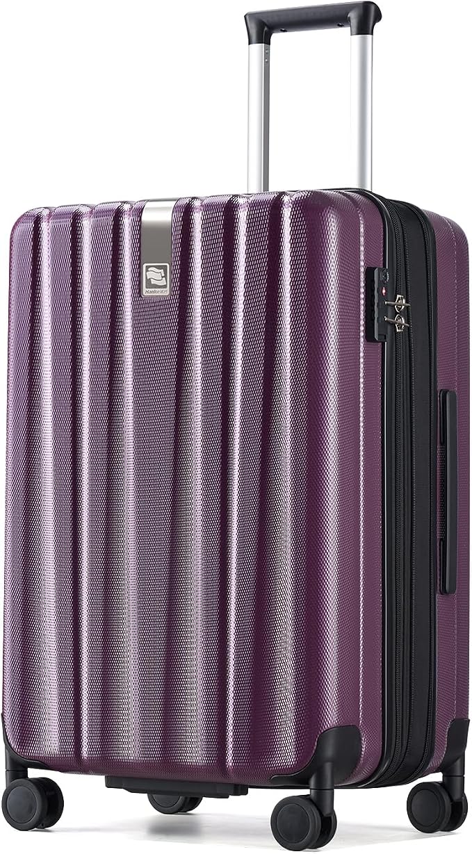 Hanke 24 Inch Expandable Checked Luggage Lightweight PC Hard Case luggage by Hanke