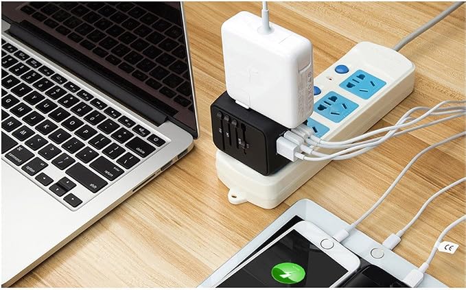 Universal International Travel Power Adapter W/High Speed 2.4A USB, 3.0A Type-C - Image 7