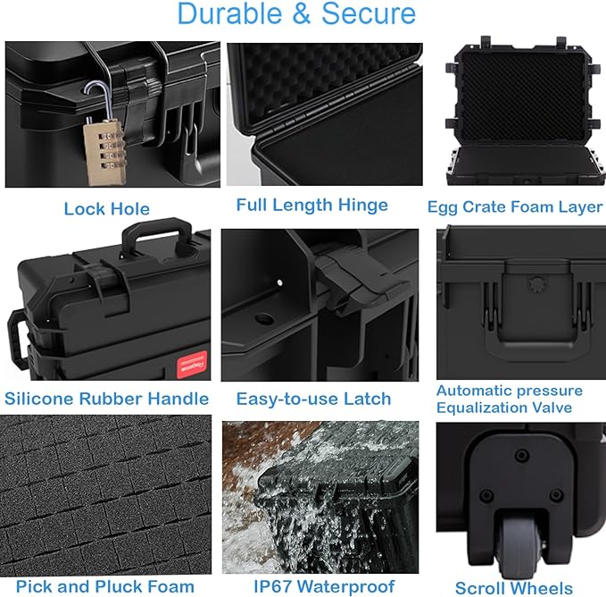 Waterproof Hard Case, Equipment Rolling Hard Case - Image 6