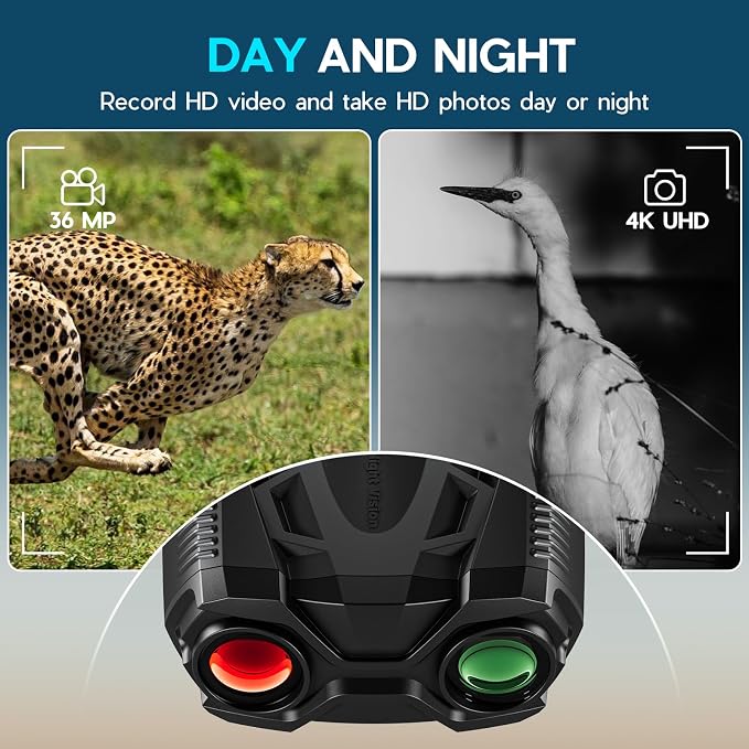4K Night Vision Goggles for Adults, 10X Zoom Night Vision Binoculars - Image 5