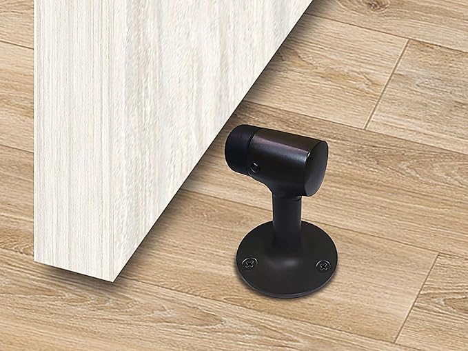 QCAA Solid Brass Door Stop, US10B ORB Oil Rubbed Bronze, Made in Taiwan - Image 5