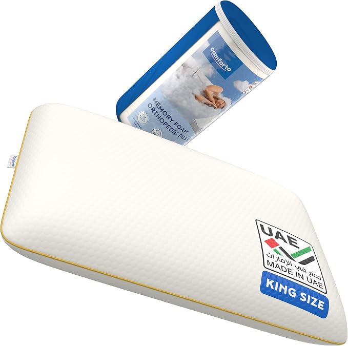 Ergonomic Memory Foam Pillow for Neck Pain Relief by COMFORTO