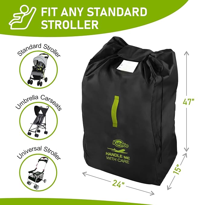 Travel Stroller Bag for Airplane, Fits Most Large, Jogging Strollers, Waterproof - Image 4