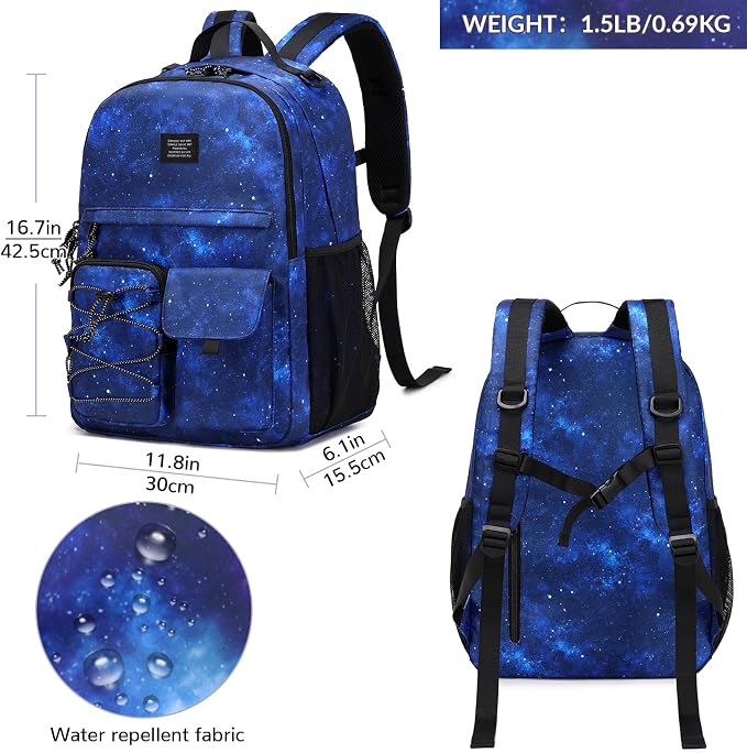 Lohol Galaxy Backpack for Kids Teen Boys Girls, Daypack - Image 3