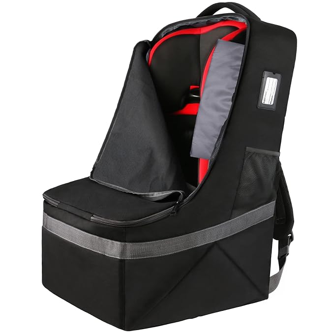 YOREPEK Padded Car Seat Travel Bag Backpack by YOREPEK