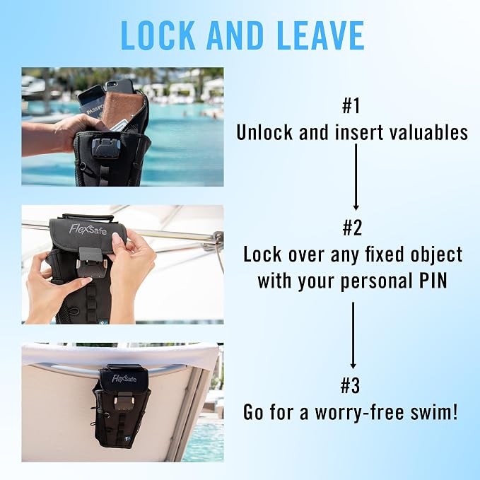 Aquavault | Flex Safe | Beach Chair Vault | Anti theft combination lock | 3 - Image 4