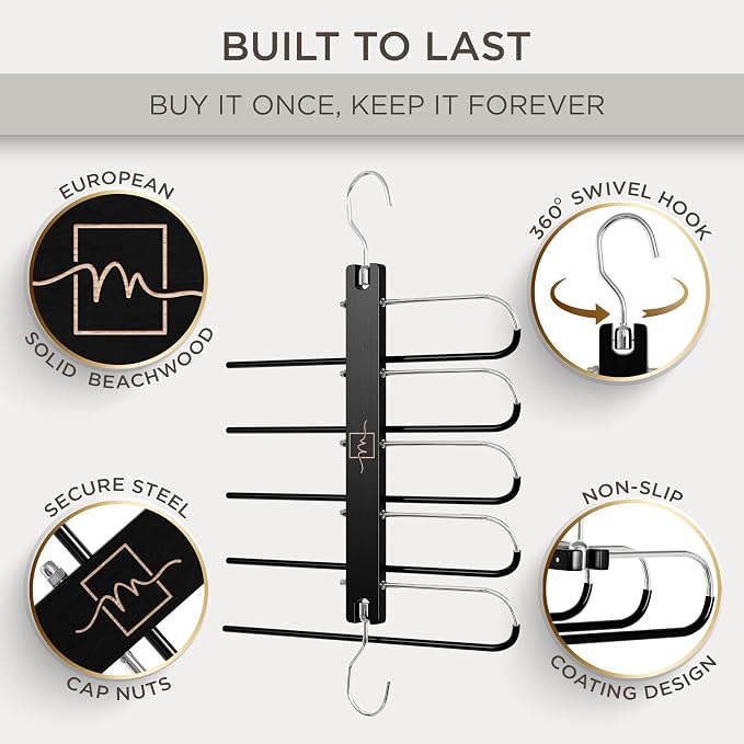 MORALVE Pants Hangers Space Saving - Image 2