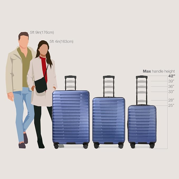 U.S. Traveler Boren Polycarbonate Hardside Rugged Travel Suitcase Luggage - Image 7