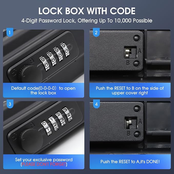 Beach Lock Box, Travel Safe Lock Box - Image 4