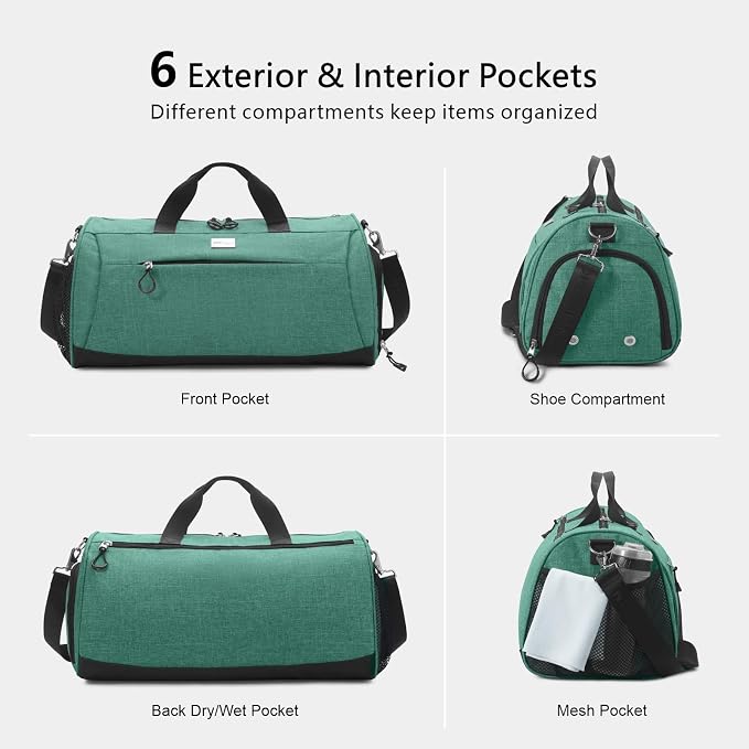 TOPDesign Gym Bag for Women & Men, Unisex Duffel Bag - Image 5