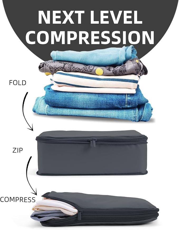6 Set Compression Packing Cubes - Image 3