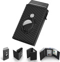Mens Smart Wallet Card Holder for AirTag: Leather, Compatible by typecase