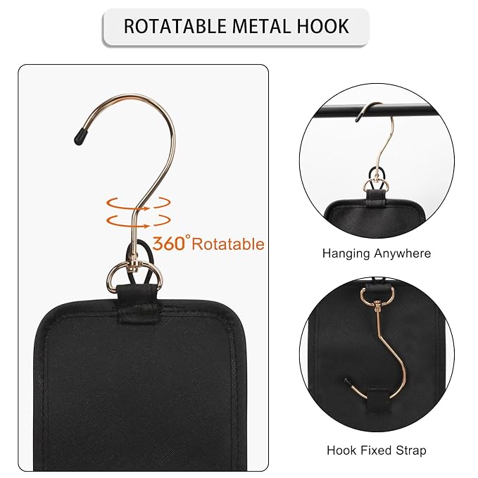 Travel Toiletry Bag, Hanging Clear Toiletry Bag - Image 3